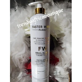 FASTER WHITE Paris Snail Slime Super Whitening  Shower Gel 1000mlx 1