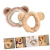 Beavorty 2pcs Cute Cartoon Fluffy Hair Bands for Women Reusable