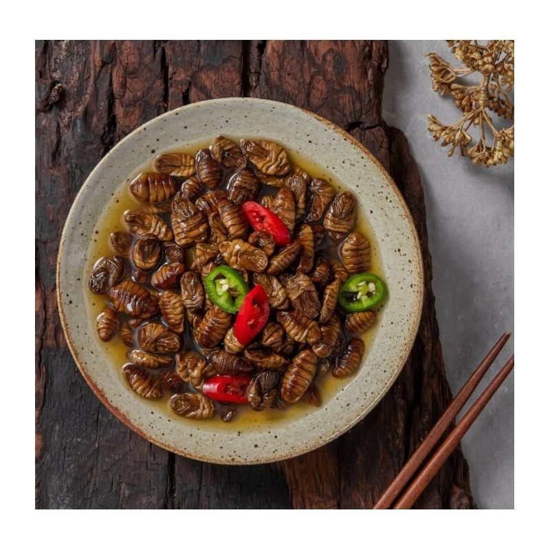 Yoo Dong Silkworm Pupa Canned Snack 130g (Expiration Oct 2026)