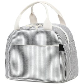 Bluboon Lunch Bag for Women Men Cute Corduroy Lunch Tote Bags Reusable Insulated Lunch Box Large Capacity Reusable Insulated Cooler for Work Picnic or Travel