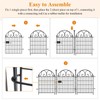 Getlay Tall Garden Animal Barrier Fence with Gate, 36 in(H)×18