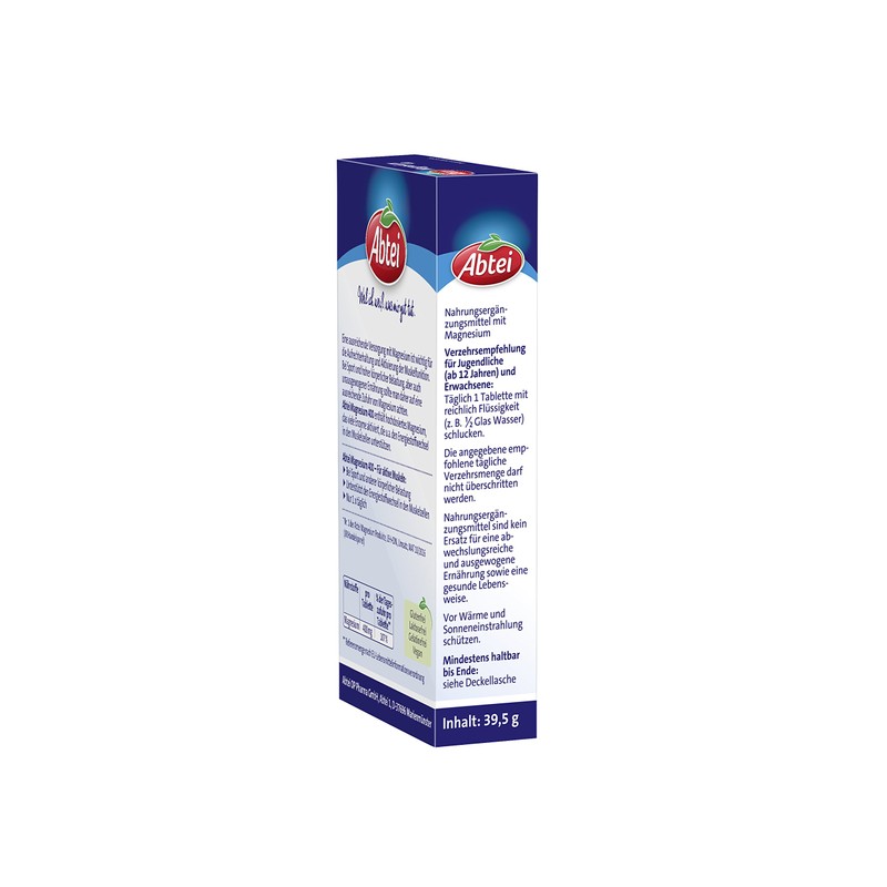 Abtei Magnesium 400 – Magnesium Tablets High Dosage Tablets for