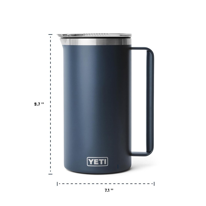 YETI Rambler 64 oz Pitcher, Vacuum Insulated, Stainless Steel with
