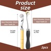 2 PCS Tracing Wheel, Professional Perforator Tool with Wooden Handle,