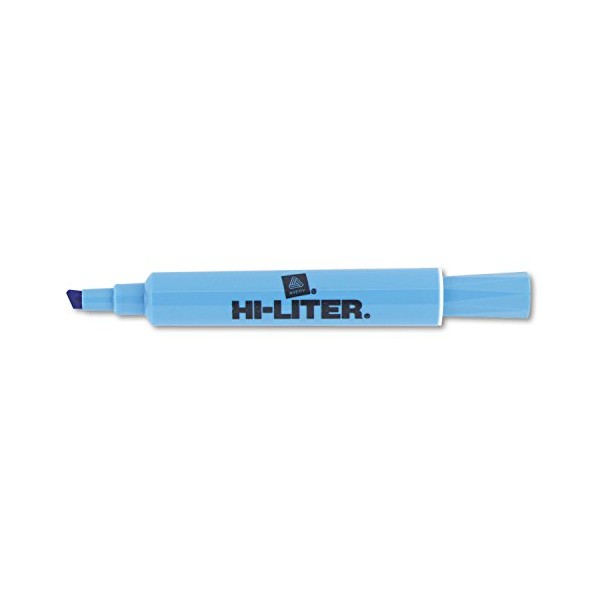 HI-LITER 07746 HI-LITER Desk-Style Highlighter, Chisel Tip, Light Blue Ink,