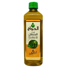 Elhawag Handal Citrullus Oil Cold Pressed Pure Natural Al Hawaj El Hawag Fresh Premium No Additives No Gmo Kosher Halal (1 Pack = 16.90 oz / 500 ml) زيت الحنضل الحواج