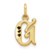 Unbranded 14K Yellow Gold Initial G Charm C565G