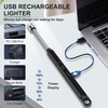 LcFun 2 Pack Candle Lighter Windproof USB C Rechargeable Electric