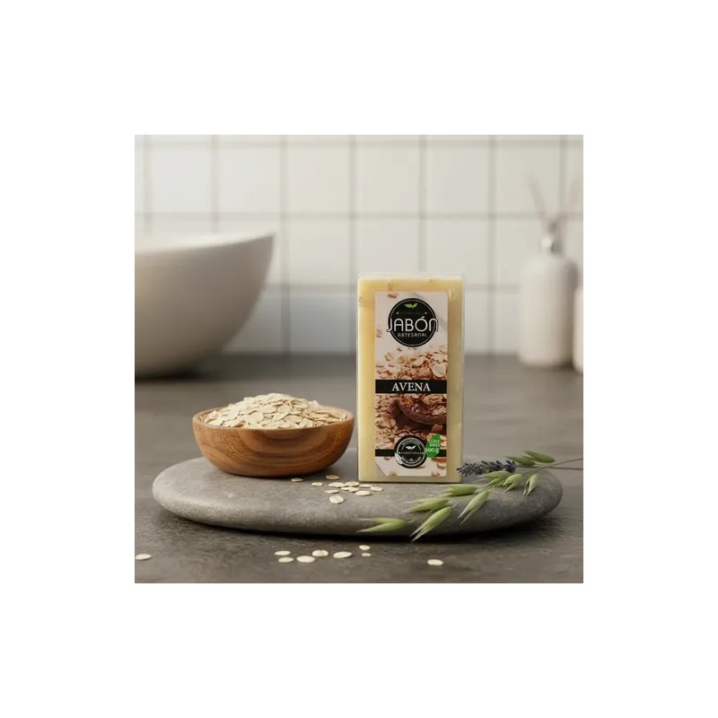 Jabón Artesanal De Avena Vegano Natural 100gr