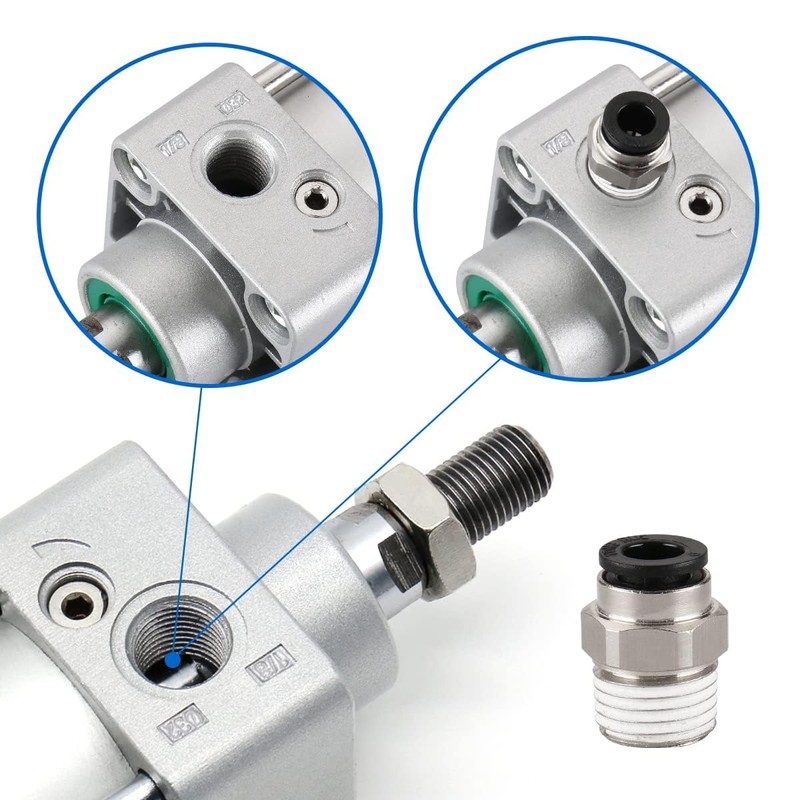 Baomain Pneumatic Air Cylinder SC 32-200,PT 1/8, Bore 1 1/4