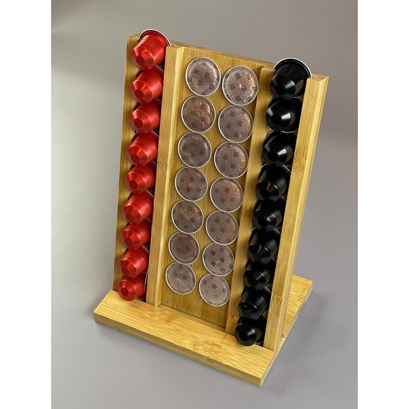 electromax Wooden Coffee Capsule Stand Coffee Pods Plus coffer cup