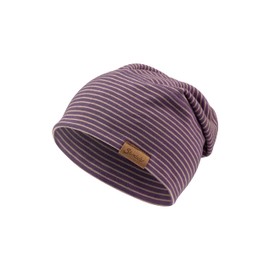 Sterntaler Girls' Beanie Stripes without, purple