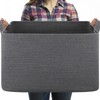 OIASKET 95L Large Blanket Basket, Blanket Storage Living Room, Rectangle