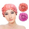 Friendjia Pack of 2 Women's Shower Caps, Waterproof, Dustproof, Oil