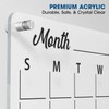 Premium Acrylic Calendar for Wall | Clear White Board |