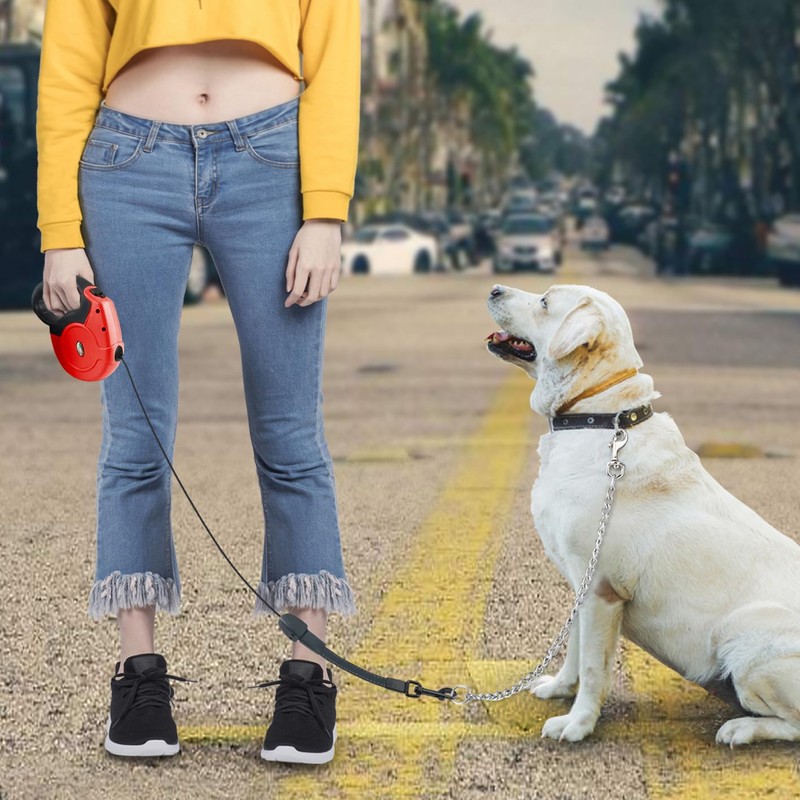 Idepet Heavy Duty Retractable Dog Leash for Small and Medium