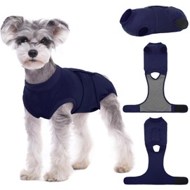 Kuoser Dog Bodysuit After Surgery Dog Bodysuit After Castration Male Body for Dogs After Op, Breathable Body Dogs After Surgery Male Surgical Body Dog Castration , E-Collar Alternative for