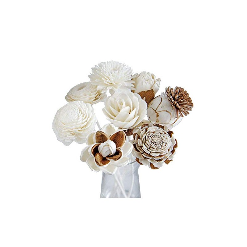 8 Mixed Sola Flower Reed Diffuser by Plawanature.