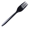Daxwell Plastic Forks, Medium Weight Polypropylene (PP), Wrapped, Black, A10002156
