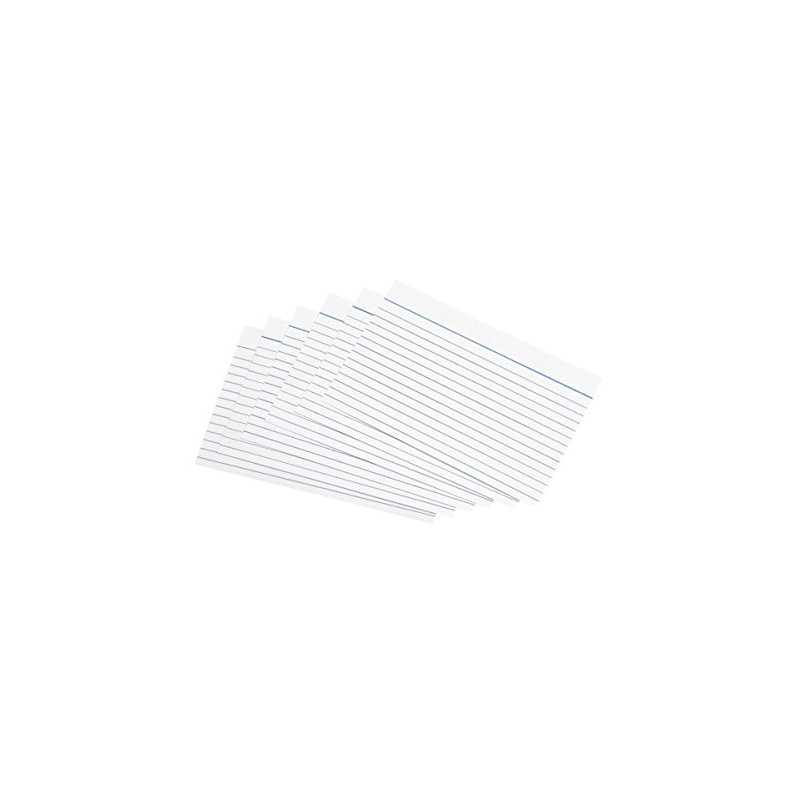 5 Star Record Cards Ruled Both Sides 6x4in 152x102mm White