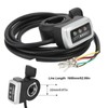 6 Wire Thumb Throttle with ON/OFF Switch Battery Indicator 22mm
