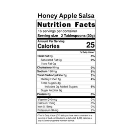 KYVAN Mild Honey Apple Salsa - 2 Pack
