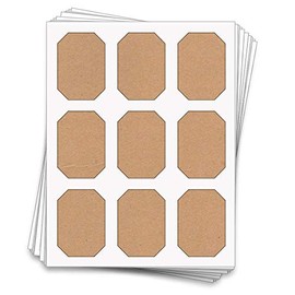 45 Printable Candy Buffet Labels for Jars and Containers, 3 x 2.1 inches (Gray Matte (Laser or Inkjet))