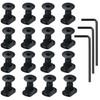 16 Pack T-Nut Screw Replacement Sets,Compatible with Rail Mount, with
