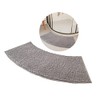 Quadrant Curved Shower Mat, Bath Mats For Bathroom, Microfiber Soft Corner Shower Mat Fluffy, Machine Washable, for Your Rv Shower And Circular Shower. (Grey)