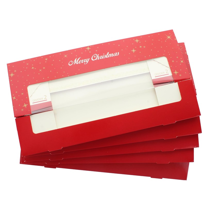 Culpitt Christmas Mince Pie Boxes | 5 Pack | Red