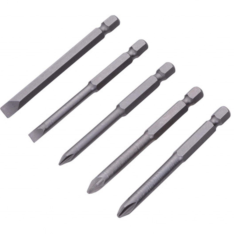 Blue Spot Tools 14123 5 Piece 75mm (3") Screwdriver Bits