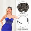 3 Pieces Pearl Rhinestone Tiara Retro Headband Boho Headband Cosplay