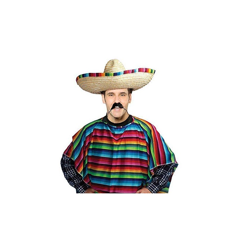 Bristol Novelty AC560 Mexican Poncho Adult Costume, One Size