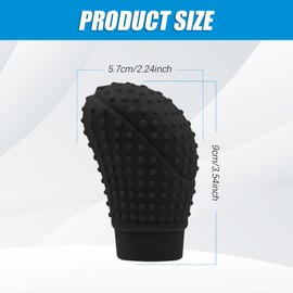 Car Gear Shift Knob Cover, Gear Shift Knob Cover Car Protect Accessories, Car Shift Protector Cover Protector, Silicone Automatic Gear Shift Knob Cover Universal for Most Cars