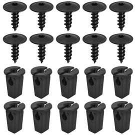 Pack of 20 self-tapping screws, black body screws, N90974701, self-tapping screws, engine cover, underbody, Torx screw, splash guard, wheel arch, mounting brackets, bolts