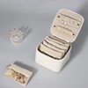 DesignSter Small Jewelry Box, Travel Small Jewelry Organizer with Earring