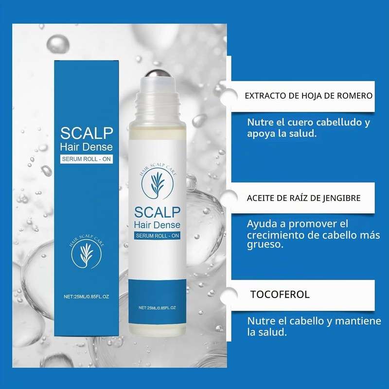 2PCS Cuidado del cabello de romero,Serum de cuidado denso del