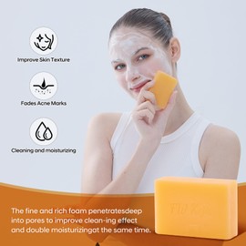 Pack of 3 Pure Kojic Acid Dark Spot Remover and Brighter Skin Soap,100g Soap Bar for Deep Facial & Body Skin Cleaning, Skin Moisturizing, Improve Uneven Skin Tone and Gently Healing Acnes