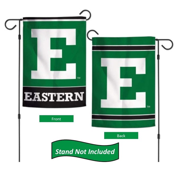 Eastern Michigan Eagles 12.5” x 18" Double Sided Yard and Garden College Banner Flag is Printed in The USA,