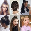 onemily Space Bun Hairpieces Mini Claw Clip in Hair Bun