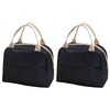 Pack of 2 Simple Lunch Box Bag, Waterproof Lunch Bag,