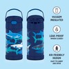 THERMOS FUNTAINER 12 Ounce Stainless Steel Vacuum Insulated Kids Straw