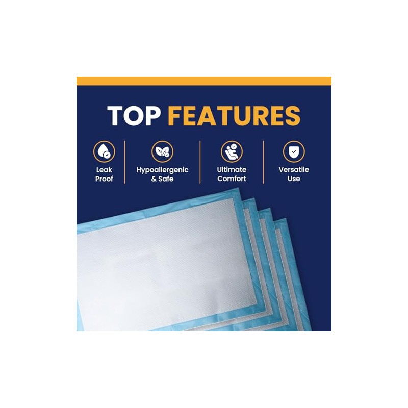 25 x Bazaar Incontinence Bed Pads Disposable 90 x 60cm