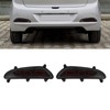 LED Rear Bumper Reflective Fog Brake Turn Indicator Black Left