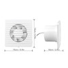 Powerful Mute Ceiling Kitchen Exhaust Fan Ventilation Wall Mount Bathroom