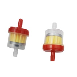 Adsspro Universal Motorcycle Gas Fuel Line Hose with Clamps Fuel Filters Inline Shut Off Valve Petcock Set for GY6 50cc 70cc 90cc 110cc 125cc 150cc ATV Four Wheeler Dirt Pit Bike Go Kart (Red)