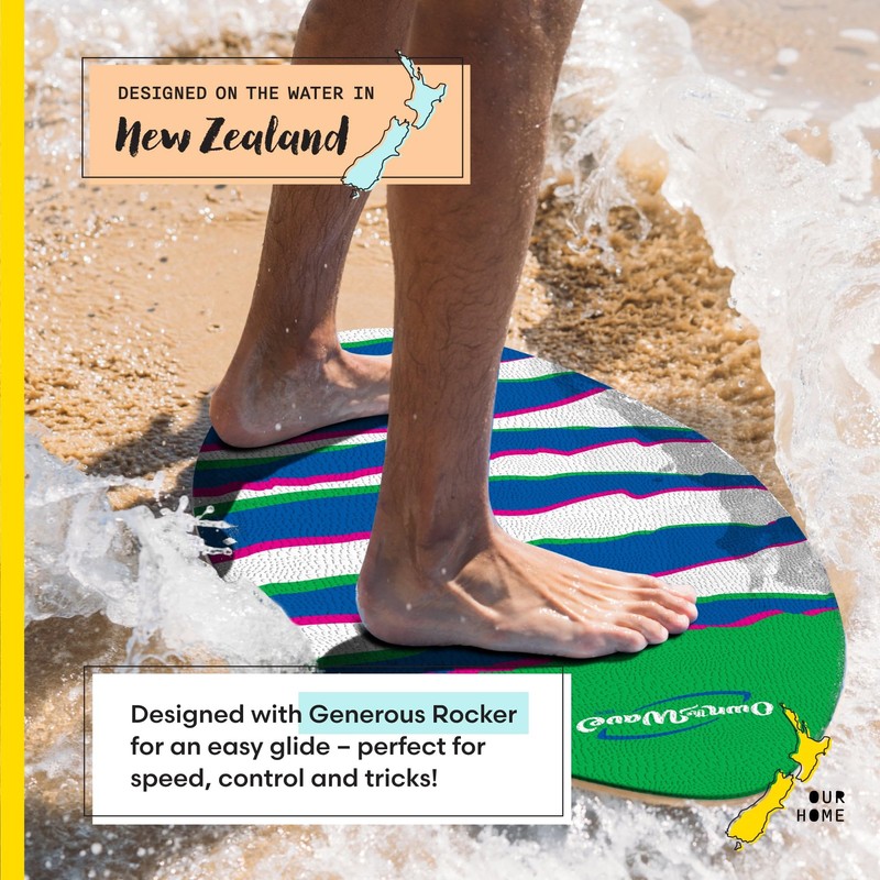 Own the Wave 'Claw Strike' Skimboard (40 Inch, Green)