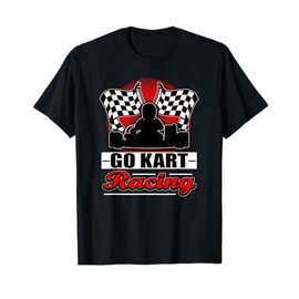 Go Kart Racing Funny Red Silhouette T-Shirt T-Shirt