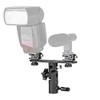 Khalia-Foto Flash Tilt with Rail, Two Hot Shoes, Umbrella Mount,