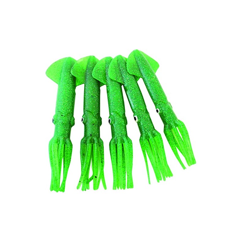 MOLD CRAFT Aparejo del Líder Squid 9" 560908-Green Metal, 9